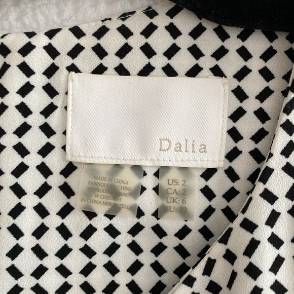 Black and White Print Dress - Picture 4 of 5